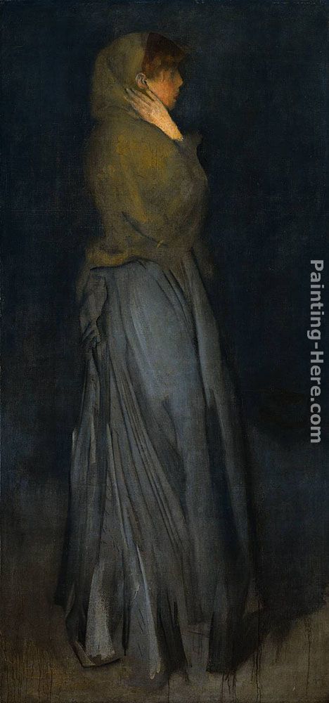 Arrangement in Yellow and Grey Effie Deans painting - James Abbott McNeill Whistler Arrangement in Yellow and Grey Effie Deans art painting